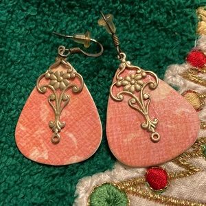 Guitar pick earrings